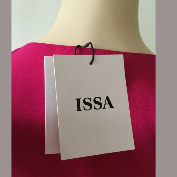 Issa Geri Stretch Crepe Wrap Effect Sz 8 - Picture 9 of 10